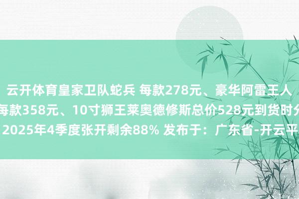 云开体育皇家卫队蛇兵 每款278元、豪华阿雷王人乌斯教主、豪华灯神 每款358元、10寸狮王莱奥德修斯总价528元到货时分：2025年4季度张开剩余88% 发布于：广东省-开云平台皇马赞助商(中国)官方入口